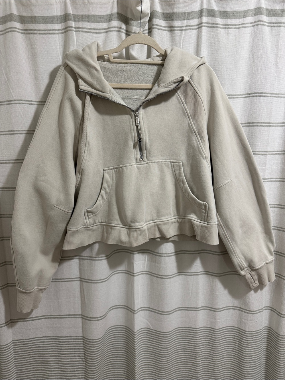 lululemon athletica Cream Half-Zip Hoodie